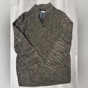 Method Sweater Cotton Blend Knit Quarter Zip Pull Over Mock Men’s Size Large